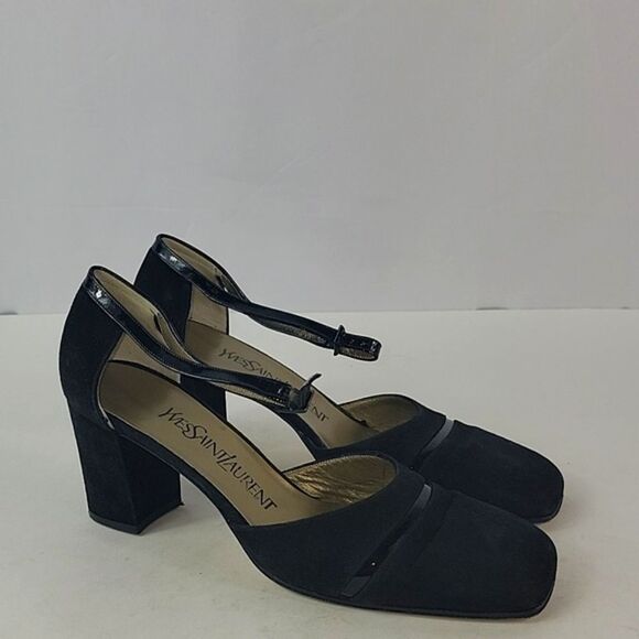 Yves Saint Laurent Suede Strap Women's Pumps - Picture 1 of 13
